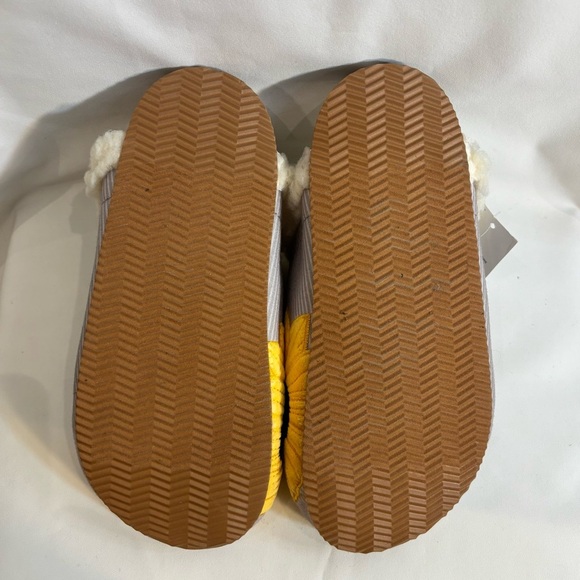 LAND’S END Sz 7B Slippers Clogs Faux Shearling Embroidered Flower and Bees NEW - Picture 10 of 14